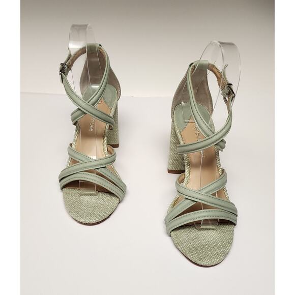 Antonio Melani Gemy Strappy Leather Sandals Mint Green Size 6M - Picture 7 of 14